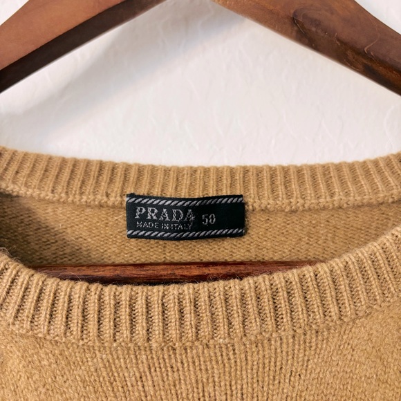 Prada Men's Tan Sweater Size 50 (US Size Large) - Picture 3 of 9